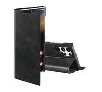 Hama Custodia per Samsung Galaxy S22 Ultra Guard Pro con scomparto per carte di credito, custodia pieghevole per Samsung S22 Ultra con chiusura magnetica e funzione leggio, colore: Nero