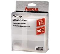 Hama Custodia protettiva per CD/DVD, confezione da 100 100 dischi Trasparenti