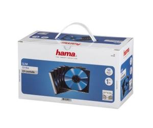 Hama Custodia sottile per CD, confezione da 50 pezzi, trasparente/nero