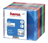 HAMA Custodie CD Slim Case SINGOLE COLORATE conf. 25 pz - H51166