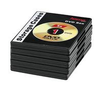 HAMA Custodie DVD , confezione da 5, colore: Nero