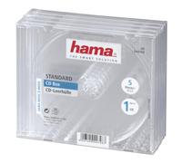 Hama Custodie per CD, confezione da 5, colore: Trasparente
