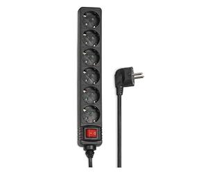 Hama Distribution Panel Nero unità di distribuzione dell'energia (PDU)