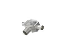 Hama Distributore antenna Splitter 2 vie 1 F/2 M corpo in metallo argento