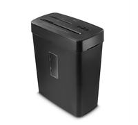 Hama Trituratore Carta Distruggidocumenti Carta DVD Graffette 5 Fogli A4 Lame Acciai Sicurezza Automatica/Off Funzione Ritorno Cestino 13L Sicurezza P5 T2 E2 O1 Nero