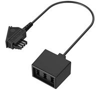 Hama DSL - Cavo patch 1 x TAE F maschio, 1 x RJ45 maschio 8P2C 10 m, colore: Nero