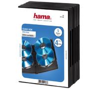 Hama Dvd Quad Box, Black, Package of 5 Pieces 4dischi Nero