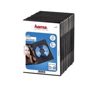 HAMA Custodie DVD Slim Case SINGOLE Nere 1 posto, confezione 25 pezzi - H51182