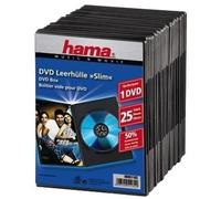 Hama DVD Slim Box 25, Black 1 dischi Nero NEW