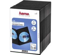 Hama DVD Slim Double-Box - Custodia sottile per DVD - Capacità: 2 DVD - Nero (confezione da 25)