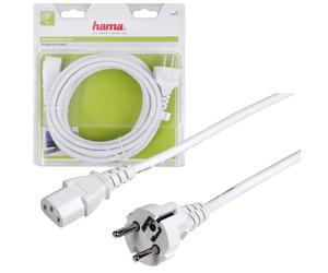 Hama Elettrodomestici a Freddo - 5m Cavo di Alimentazione C13 3-Pol Schuko Cee