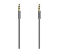 Hama Cavo Jack Elite da 3,5 mm (cavo stereo jack 3,5 mm, maschio - maschio, cavo audio placcato oro, 0,75 m, garanzia 30 anni, cavo di collegamento audio AUX Headset, schermato) Grigio