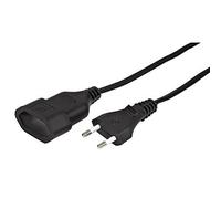 Hama Euro Extension Cable, black, 2.5 m cavo di alimentazione Nero 2,5 m