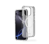 Hama Extreme Protect - Custodia per iPhone 16 Pro Max e MagSafe (D3O Bumper, antiurto, a prova di caduta, infrangibile, trasparente, non ingiallisce, custodia magnetica per ricarica induttiva)