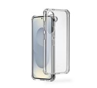 Hama Extreme Protect, custodia trasparente per Samsung Galaxy S25+ (Bumper D3O Licensed, antiurto, a prova di caduta e infrangibile, custodia trasparente per ricarica induttiva)