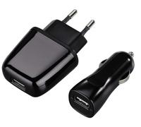 Hama Exxter Usb-Lade-Set 5V 1A Caricabatteria Caricatore Auto per Cellulare