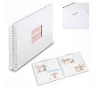 Hama Fine Art - Album a spirale, 28 x 24 cm, 50 pagine, colore: Bianco