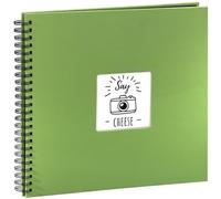 Hama Fine Art Album Fotografico a Spirale, 50 Pagine, 36 x 32 cm, Colore Verde