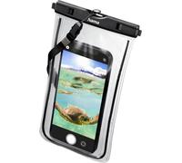 Hama Finest Sports Waterproof Mobile Phone Case for Smartphones, Fluorescent Frame, Hand Strap NEW