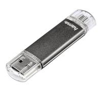 Hama FlashPen Laeta Twin Memoria ausiliaria USB per Smartphone e Tablet Grigio