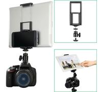 Hama Fotocamera Adattatore Slitta 1/4 " + Smartphone Tablet Supporto Treppiede
