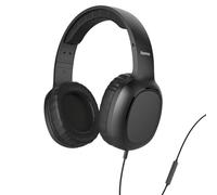 Hama, Fun II, cuffie On-Ear, Microph, passacavo su un lato, 3,5 mm, nero