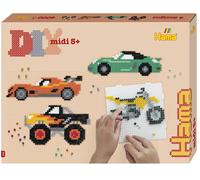 Hama Gift Box - Vehicles Approx. 4.000 Beads, 2 Large Square pegboards No. 234