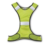 Hama Gilet da corsa riflettente, con tasca, regolabile, giallo fluo