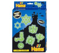 Hama Glow in The Dark Beads 1500 pcs, 3 Pegboards, Colour Printed Design She