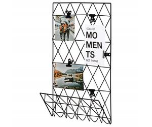 Hama Griglia Da Parete Memoboard Fotowand 30 x 45 cm Nero Metallo DIY