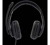 Hama HS-P200 Auricolare Cablato A Padiglione Ufficio Nero (Hama HS-P200 PC Office Headset Dual 3.5 - HS-P200sPC Office Headset