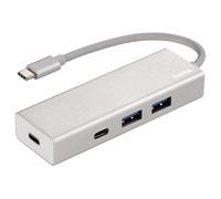 Hama Hub Type-C 3.1 USB-C 1:4 Adapter 2x USB-A 2x USB-C Argento 135755