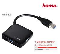 Hub USB 3.0, 4 Porte, Alimentato Da Bus, Nero