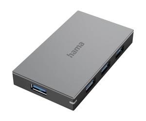 Hama - Hub USB A 4 porte, USB 3.0, 5 Gbit/s, Fast Charging, alimentato