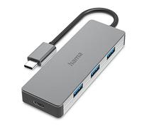 Hama - Hub USB Type C 3 porte USB A + 1 porta USB Type C, USB 3.2 Gen 2, 10 Gb/s, alluminio