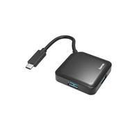 Hama Hub USB Type C da tavolo, 3.2, 4 porte, cavo integrato, nero NEW