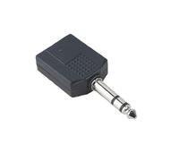 Hama Jack stereo da 6,35 mm, 2 jack femmina - Jack maschio