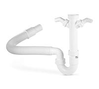 Hama Kit Idraulico Sifone, PVC, Bianco