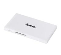 Hama 181017| Lettore di schede USB 3.0, SD/microSD/CF/MS, Bianco
