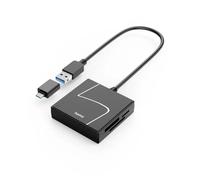 Lettore di schede USB, USB-A, con adattatore USB-C, USB 3.2 Gen1, SD/micro-SD/CF/MS