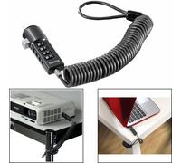 Hama Lucchetto a Combinazione Numerica a Spirale per Kensington, TV/PC/Beamer