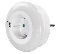 Hama Luce notturna a LED Circle Colour con presa integrata, sensore di luce, 3 colori