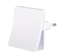 Hama Luce notturna a LED 'Edge' con sensore di luminosità - LED per la camera dei bambini, lampada notturna o di orientamento per corridoio e cantina, illuminazione d'atmosfera, spina Euro per presa a