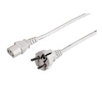 Hama Mains Cable European Norm, 5 m, white 5m Bianco cavo di alimentazione