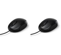 Hama MC-100 mouse USB Ottico 1000 DPI Mano destra Nero (Confezione da 2)