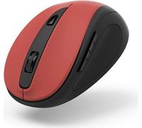 Hama MC-400 V2 Compact Wireless Optical Mouse, 6 Buttons, 800-1600 DPI, Black/Red NEW