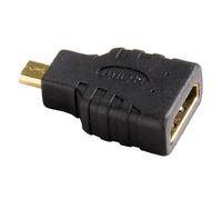 Hama Micro-HDMI - cable interface/gender adapters (Micro-HDMI, HDMI, Male/Female, Black, Gold, Blackberry Playbook, Nokia N8)
