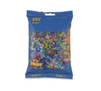 Hama Midi 201-54 - Perline da stiro Ø 5 mm, busta da ca. 3.000 pezzi, Mix glitter, dai 5 anni