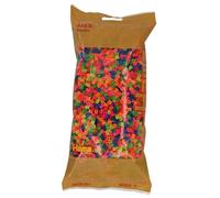 Hama Midi 205-51 - Perline da stiro Ø 5 mm, busta da ca. 6.000 pezzi, Mix neon, dai 5 anni
