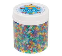 Hama Midi 209-54 - Perline da stiro Ø 5 mm, barattolo da ca. 3.000 pezzi, Mix glitter, dai 5 anni